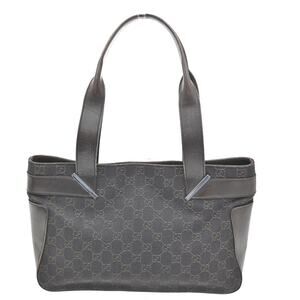 Gucci GG Coated Canvas Vintage Shoulder Bag Brown